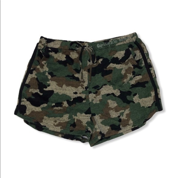 NWT Camo Terry Cloth Shorts Athletic Lounge New - Picture 7 of 12